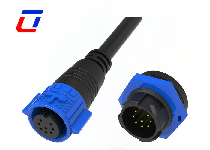 Connettore maschio e femmina impermeabile M19 da 300V, miglior connettore esterno a 8 pin