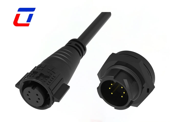 Connettore per cavi a sgancio rapido a bassa corrente da 10A M19 a 6 pin per dati 300V impermeabile