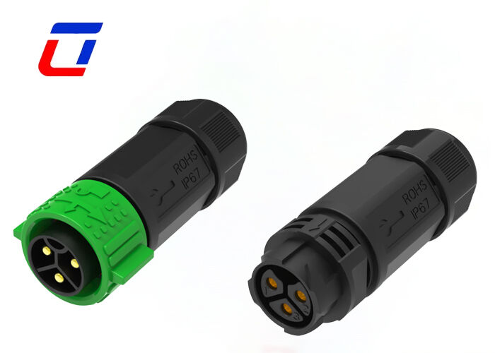 Connettore circolare impermeabile 50A PA66 a 3 pin M25 600V IP67 Connettori rapidi di alimentazione