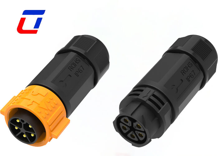 connettore di alimentazione a corrente continua impermeabile M25 5 pin 20A Push Lock Cablo esterno connettore di nuova energia