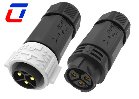 30A 3 pin 600V Circolare connessione del filo a rilascio rapido impermeabile maschio a femmina