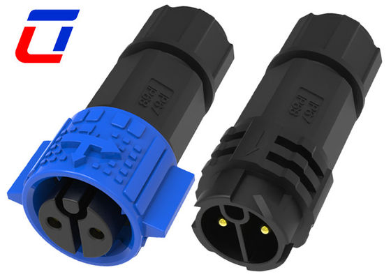 20A M19 Push Lock 2Pin Power connettori circolari impermeabili per fili