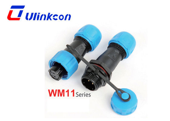 2PIN IP68 connettore impermeabile WM11 con corrente nominale 5A in plastica PA66